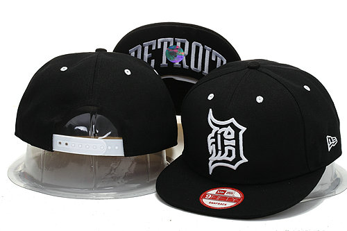 Detroit Tigers Black Snapback Hat YS 0721